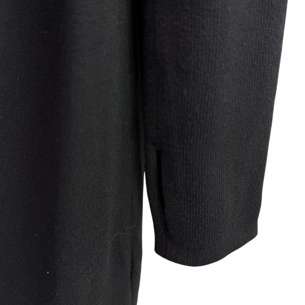Athleta Womens Medium Black Studio Barre Sweatshirt Dress - Picture 3 of 9